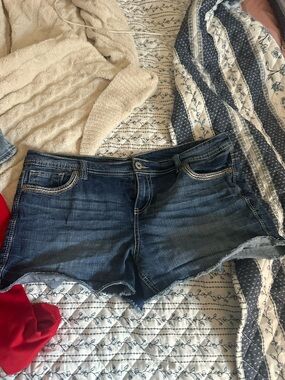 Maurices Dark Wash Denim Jean Shorts